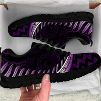 Purple Matariki New Zealand Sneakers Maori Poutama Galaxy Vibes LT14 Purple - Polynesian Pride
