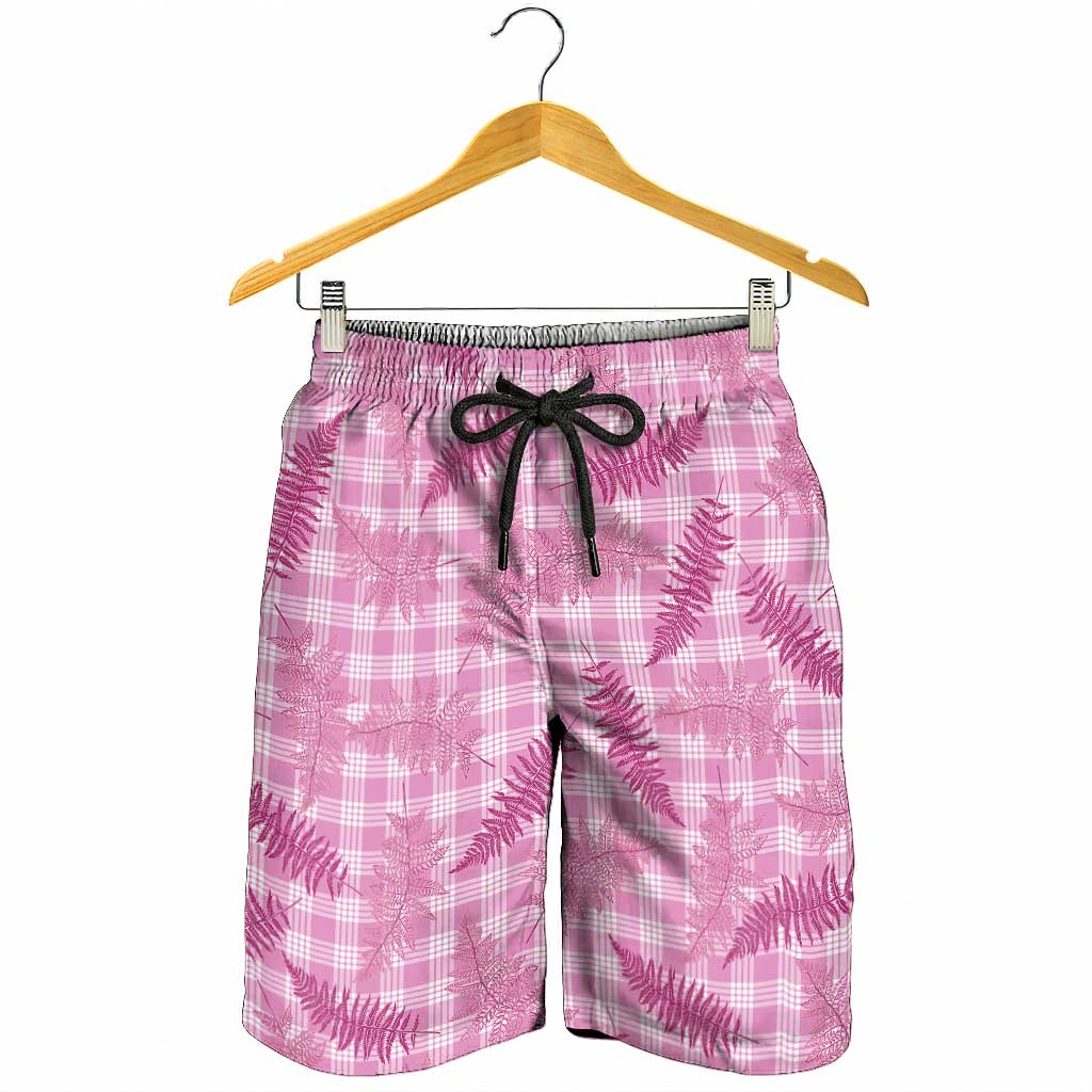 Purple Palaka Hawaii Palapalai Shorts for Men Hawaiian Fern
