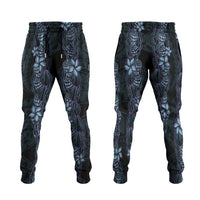 Purple Paradise Hawaii Shell Lei Jogger Pants Hawaiian Sunrise Shell Hebrew Cone Plumeria - Polynesian Pride