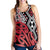 Red New Zealand Women Racerback Tank Aotearoa Kowhaiwhai Mix Taniko Art LT14