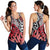 Red New Zealand Women Racerback Tank Aotearoa Kowhaiwhai Mix Taniko Art LT14