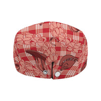 Red Palaka Hawaii Cowboy Jeff Hat Puakenikeni Lei Paniolo Papale Seamless Vibes - Polynesian Pride
