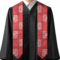 Red Palaka Quilt Hawaii Graduation Stole Traditional Hawaii-plaid Pattern LT14 - Polynesian Pride