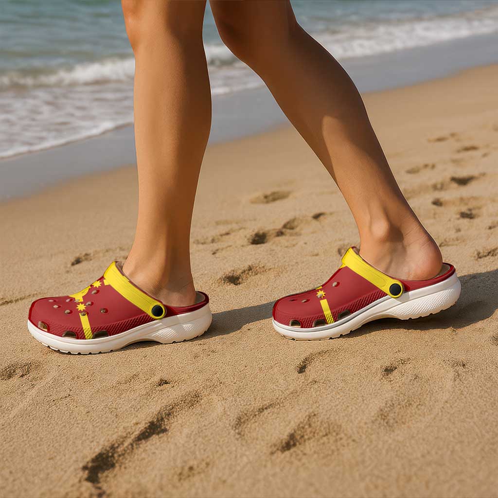 Rotuma Clogs Shoes Heritage Palette Flag-Inspired - Polynesian Pride