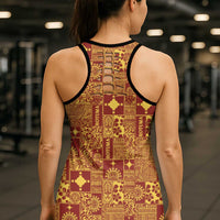 Rotuma Faiakse'ea 'e Kirisimasi Hollow Tank Top Pacific Patchwork Xmas Vibes - Polynesian Pride