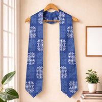 Royal Blue Palaka Quilt Hawaii Graduation Stole Traditional Hawaii-plaid Pattern - Polynesian Pride