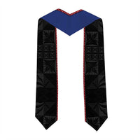 Samoa Flag Graduation Stole Ula Fala With Samoan Siapo LT05 - Polynesian Pride