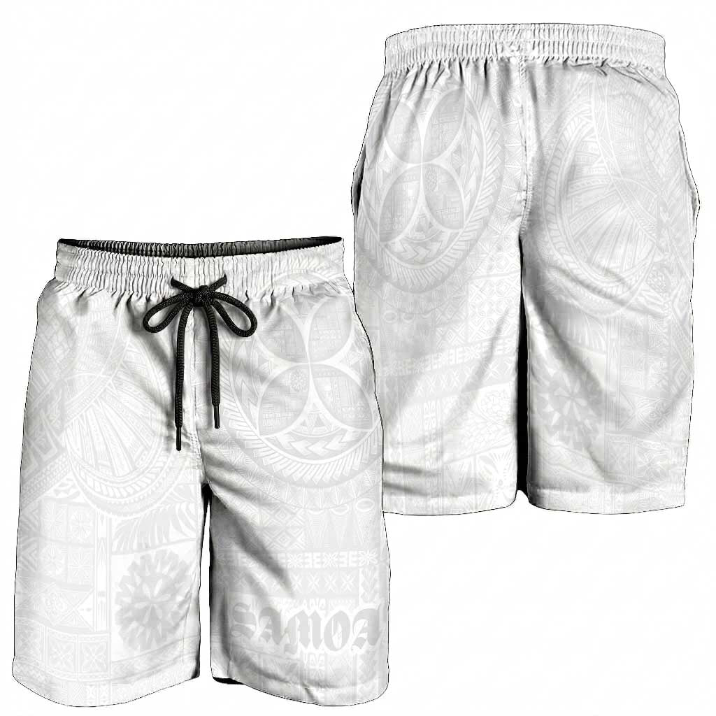 Samoa Lotu Tamaiti Shorts for Men Tribal Tatau with Siapo Pattern