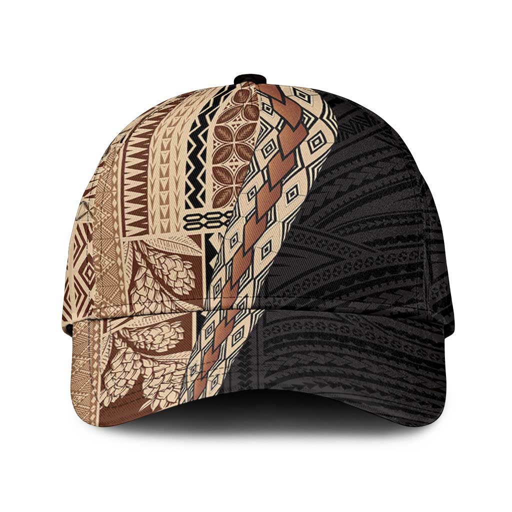Samoa Siapo Motif Half Style Classic Cap Brown Version LT03