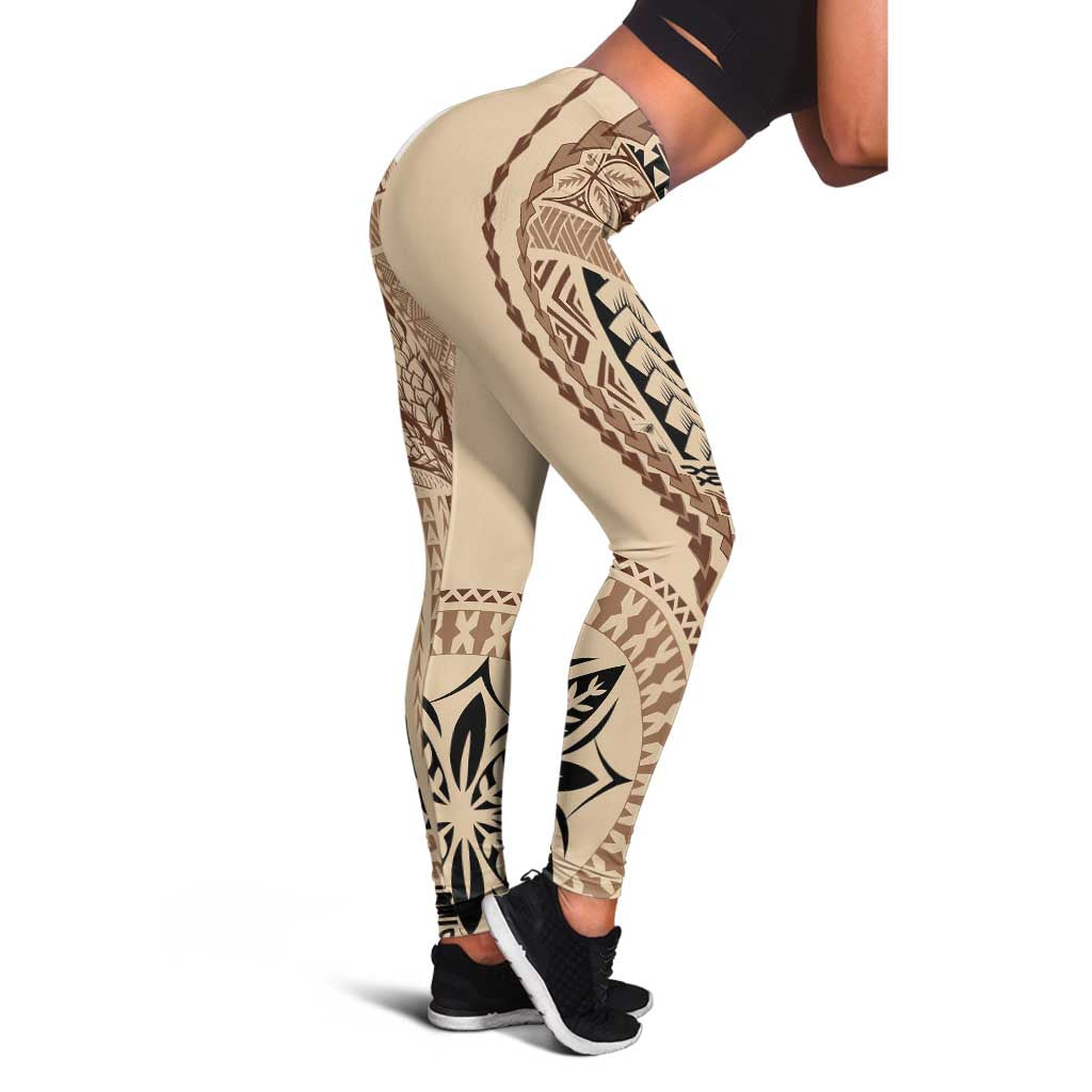 Samoa Siapo Motif Leggings Classic Style LT7 - Polynesian Pride