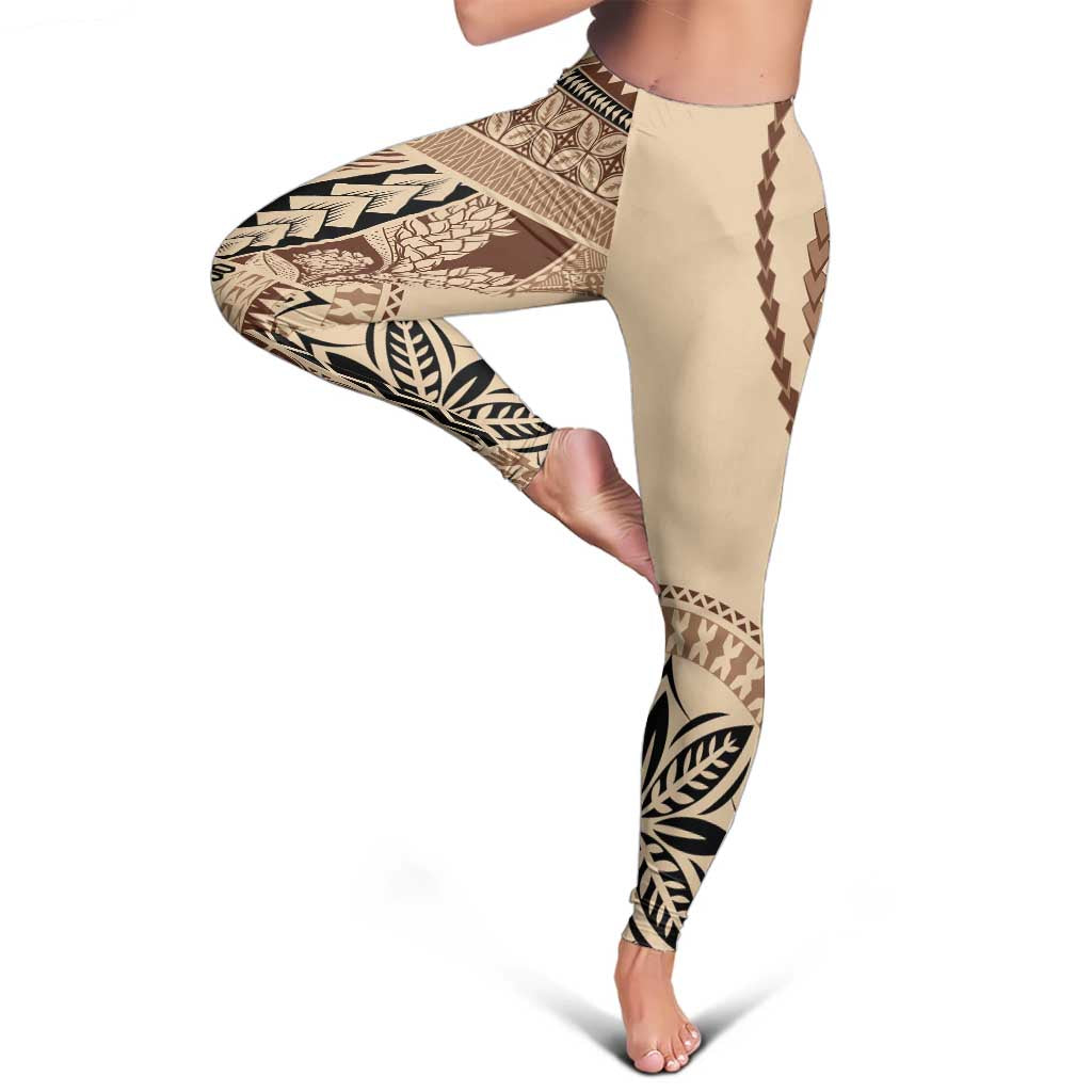Samoa Siapo Motif Leggings Classic Style LT7 - Polynesian Pride