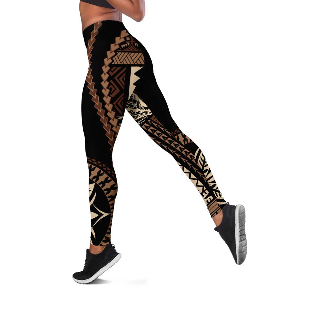Samoa Siapo Motif Leggings Classic Style - Black Ver