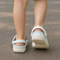 Samoa Siapo Pattern With Teal Hibiscus Clogs Shoes - Polynesian Pride