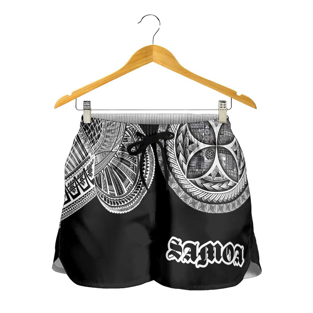 Samoa Traditional Tattoo Shorts for Women Tribal Tatau Pattern