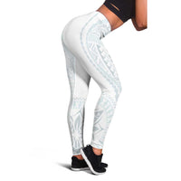 Samoa White Sunday Leggings Classic Siapo Style