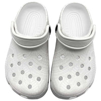 Samoan DNA Art Tattoo Clogs Shoes Polynesian Pattern All White LT03 White - Polynesian Pride