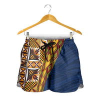 Samoan Siapo Shorts for Women Tatau Pattern Half Style - Polynesian Pride
