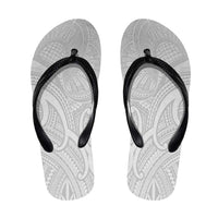 Samoan Traditional Art Tattoos Flip Flops Tatau Roman Reigns White Color - Polynesian Pride