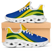 Solomon Islands Clunky Sneakers Flag-Inspired Curve Style LT05 Green - Polynesian Pride