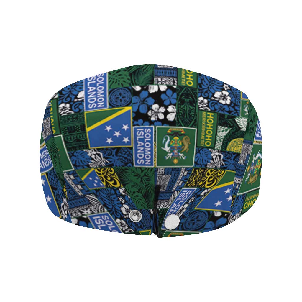 Solomon Islands Meri Kirihimete Jeff Hat Pacific Patchwork Xmas Vibes - Polynesian Pride