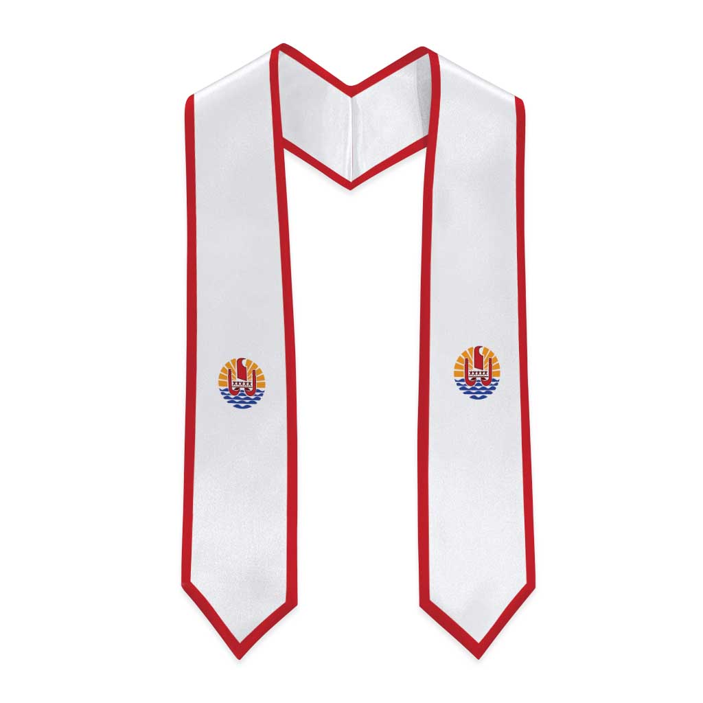 Tahiti Graduation Stole Flag Style LT05 - Polynesian Pride