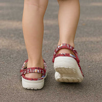 Tahiti Oaoa I Teie Noera Clogs Shoes Pacific Patchwork Xmas Vibes - Polynesian Pride