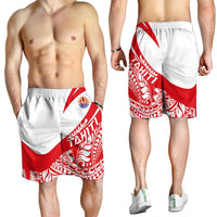 Tahiti Va'a Race Shorts for Men Polynesian Tattoos Sporty Style - Polynesian Pride