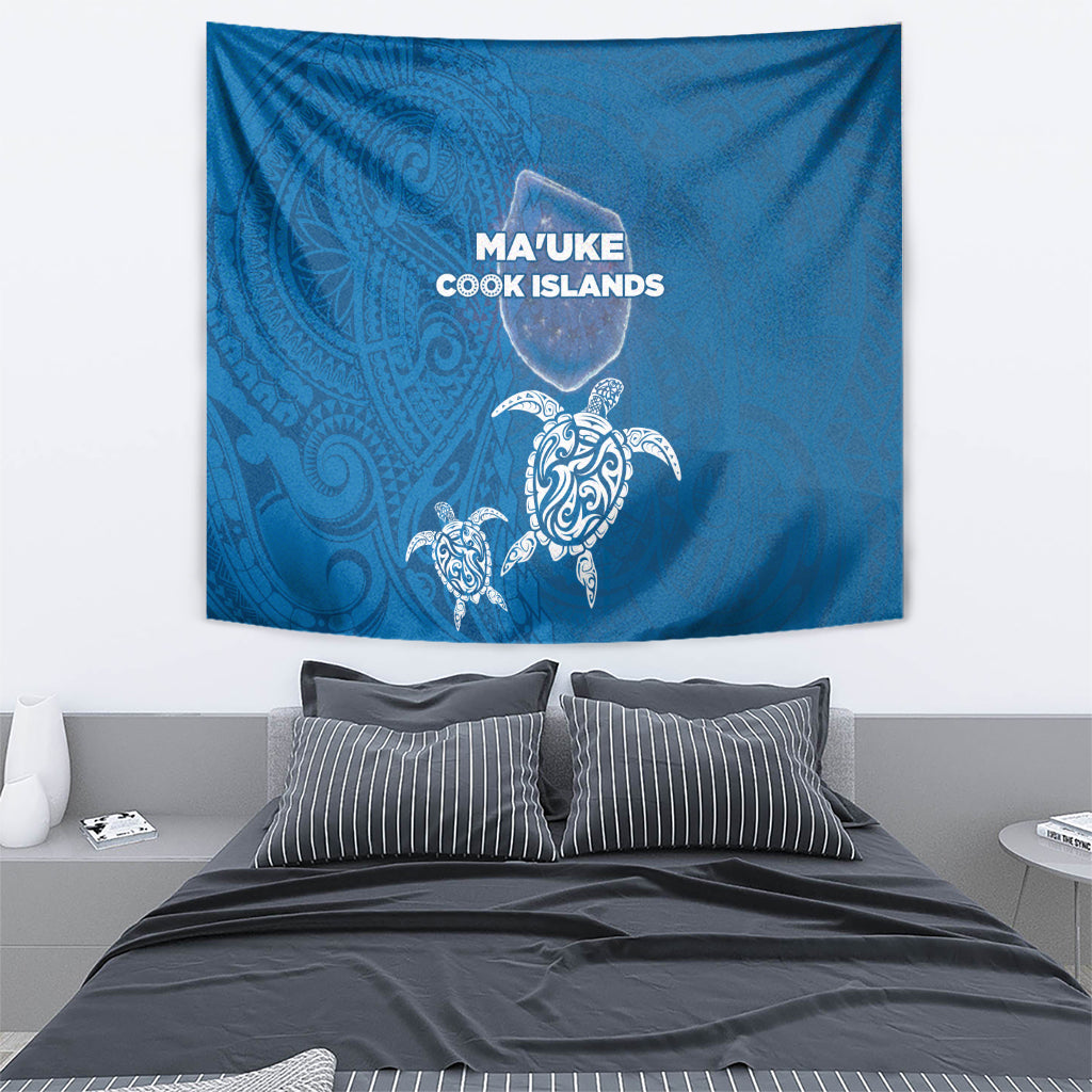 Cook Islands Ma'uke Atoll Tapestry Maori Turtle and Polynesian Pattern LT03