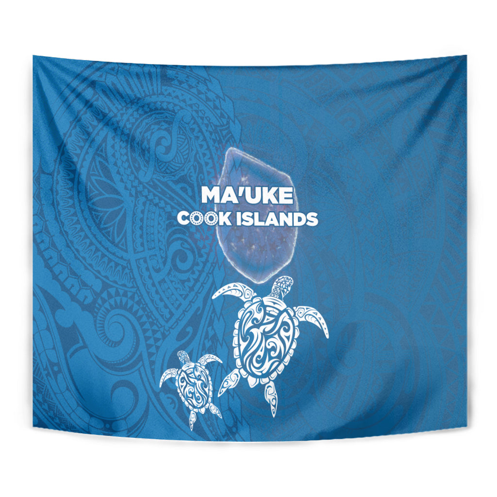 Cook Islands Ma'uke Atoll Tapestry Maori Turtle and Polynesian Pattern LT03