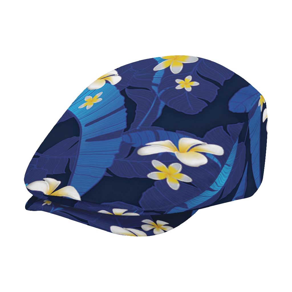 Teal Purple Banana Leaf Hawaii Jeff Hat Lau Maia Plumeria Tropical Summer Vibes
