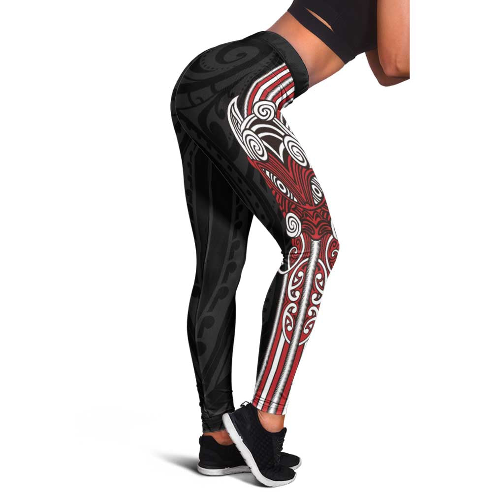 Toitu Te Reo Maori - Toitu Te Whenua - Toitu Te Tiriti Leggings - Maori Warrior New Zealand LT01 - Polynesian Pride