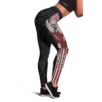 Toitu Te Reo Maori - Toitu Te Whenua - Toitu Te Tiriti Leggings - Maori Warrior New Zealand LT01 - Polynesian Pride