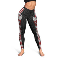 Toitu Te Reo Maori - Toitu Te Whenua - Toitu Te Tiriti Leggings - Maori Warrior New Zealand LT01 - Polynesian Pride