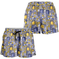 Tokelau Manuia te Kilihimahi Shorts for Women Pacific Patchwork Xmas Vibes - Polynesian Pride
