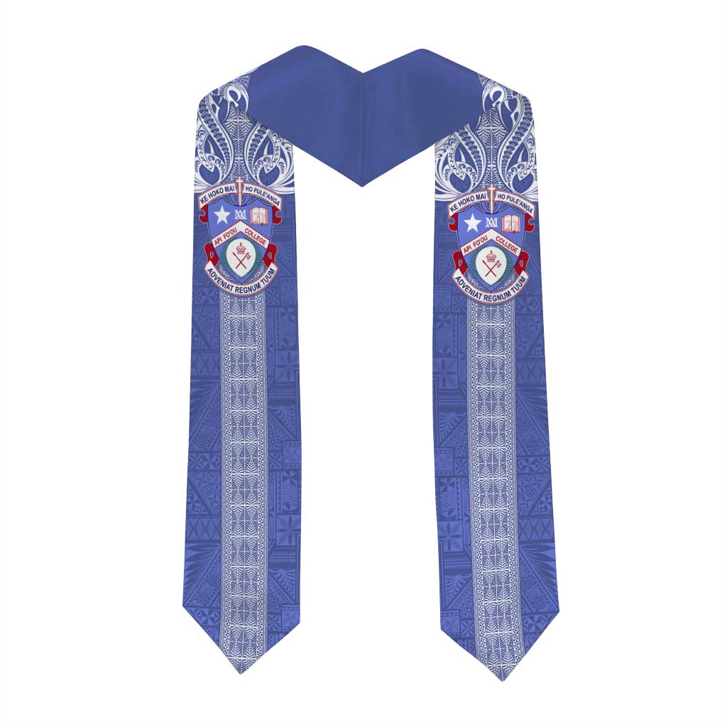 Tonga Apifoou School Graduation Stole Ngatu and Polynesian Pattern LT03 - Polynesian Pride