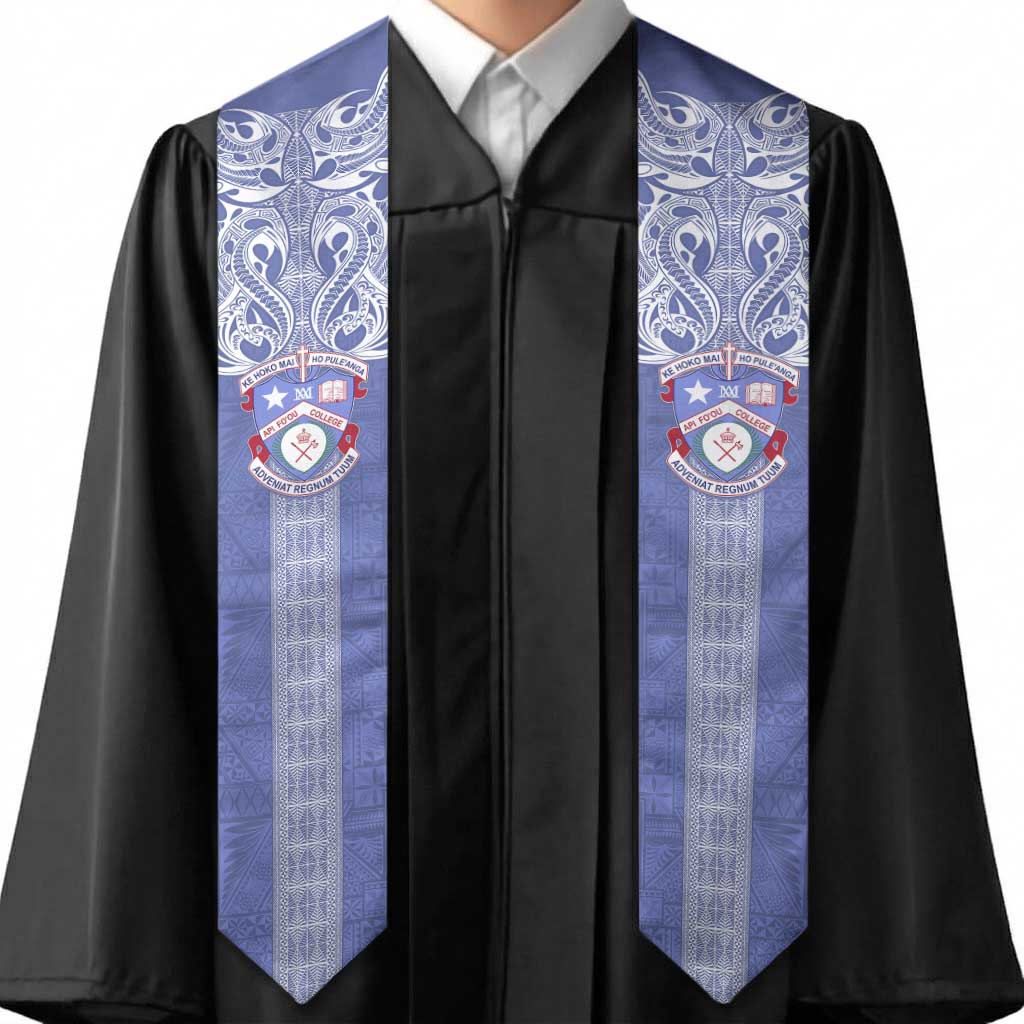 Tonga Apifoou School Graduation Stole Ngatu and Polynesian Pattern LT03 - Polynesian Pride