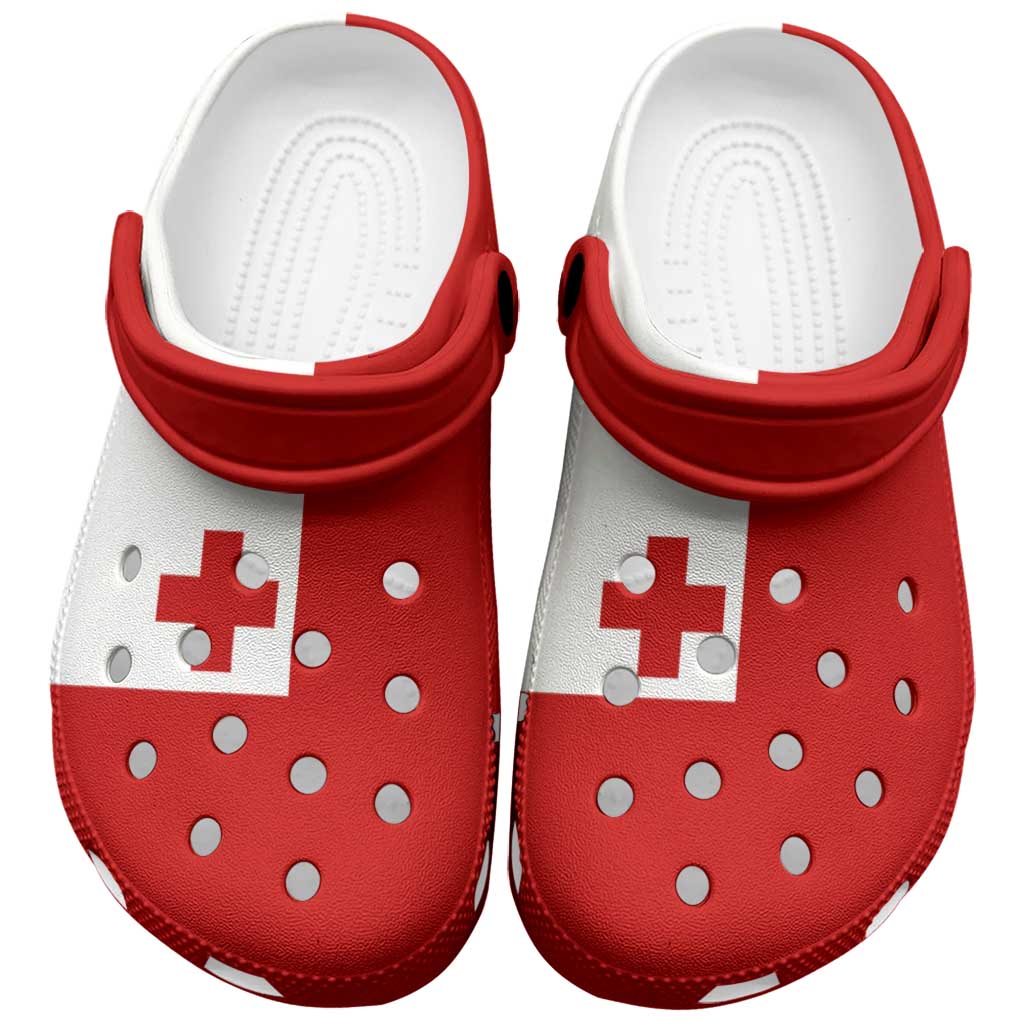 Tonga Clogs Shoes Heritage Palette Flag-Inspired - Polynesian Pride