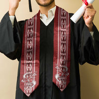 Tonga Language Week Graduation Stole Malo e Lelei Kupesi Ngatu Pattern LT05 - Polynesian Pride