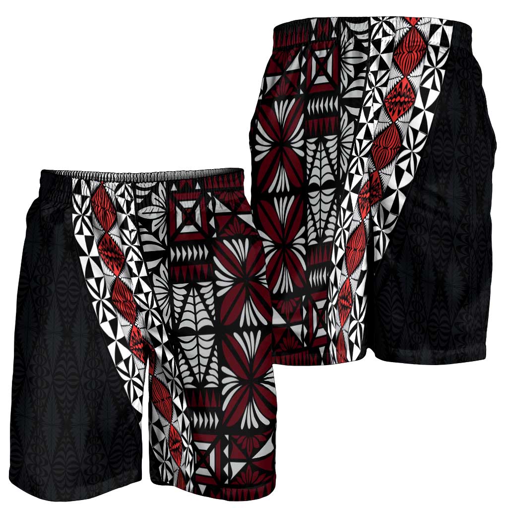 Tonga Ngatu Art Tattoo Polynesian Shorts for Men - Polynesian Pride