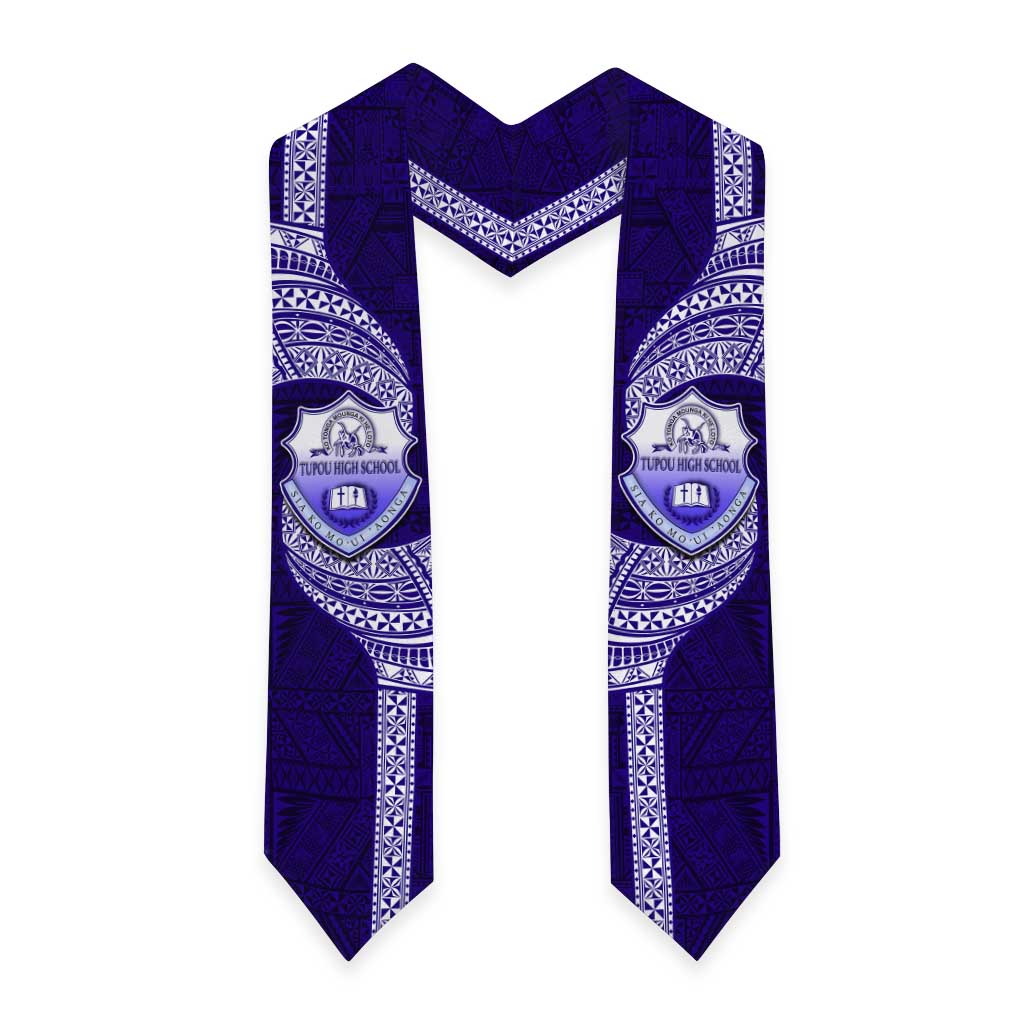 Tonga Tupou High School Graduation Stole Traditional Ngatu and Polynesian Pattern