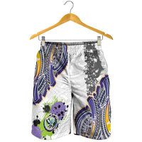 Traditional Art Hawaiian Kakau Tattoos Shorts for Men Graffiti Style - Polynesian Pride