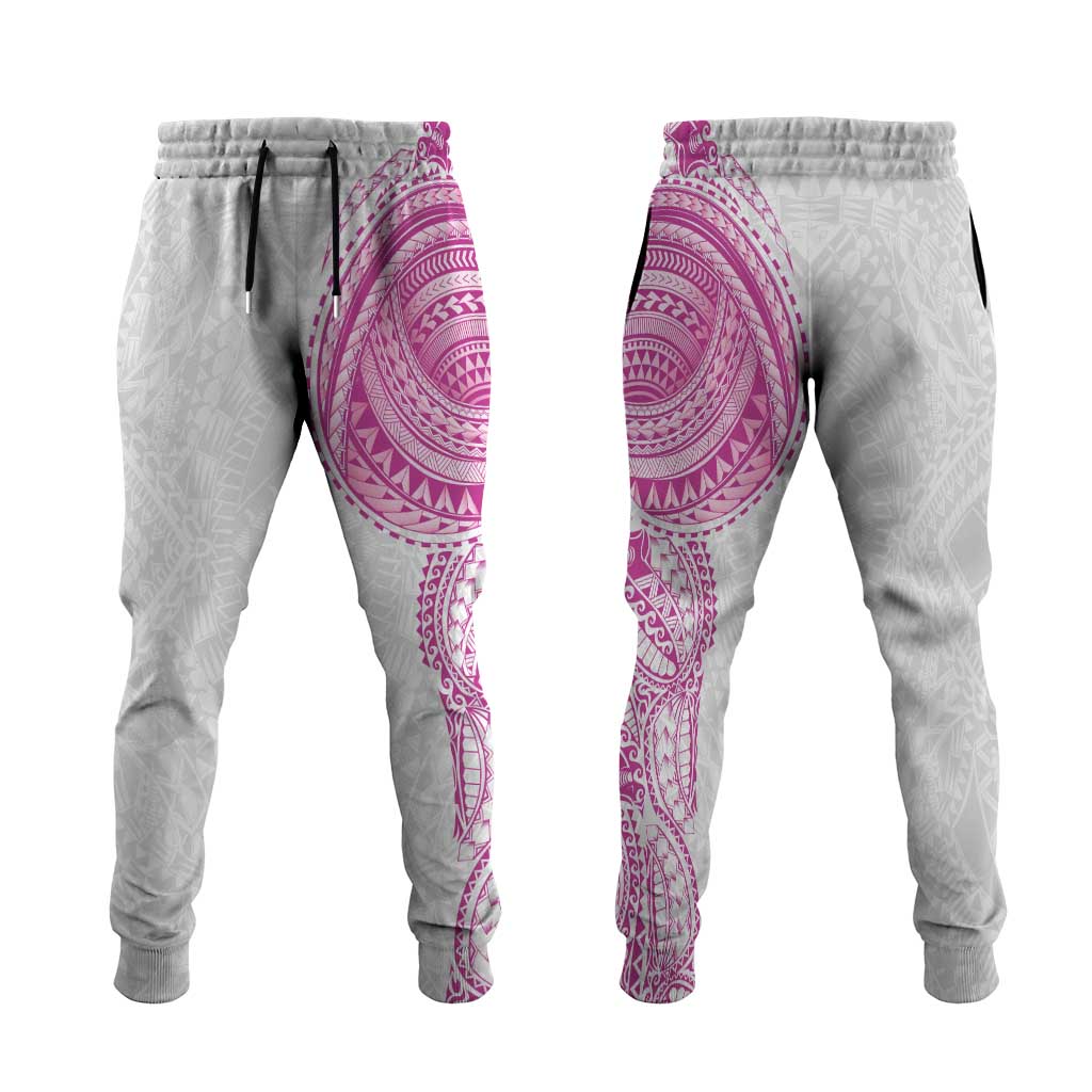 Traditional Polynesian Art Tattoos Jogger Pants Pink Color - Polynesian Pride