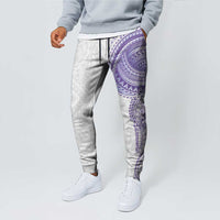 Traditional Polynesian Art Tattoos Jogger Pants Purple Color - Polynesian Pride