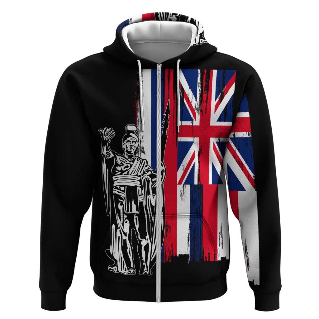 Polynesian Pride Hoodie Custom Hawaiian Hawaii King Flag Hoodie