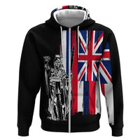 Polynesian Pride Hoodie Custom Hawaiian Hawaii King Flag Hoodie