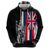 Polynesian Pride Hoodie Custom Hawaiian Hawaii King Flag Hoodie