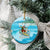 Hawaiian Christmas Ceramic Ornament Mele Kalikimaka Tropical Xmas in Hawaii Surfing Santa TS02 - Polynesian Pride