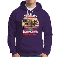 This Is My Hawaiian Christmas Shirt Retro Tropical Xmas Hawaii Tiki Hoodie TS02 Purple - Polynesian Pride