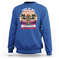 This Is My Hawaiian Christmas Shirt Retro Tropical Xmas Hawaii Tiki Sweatshirt TS02 Royal Blue - Polynesian Pride