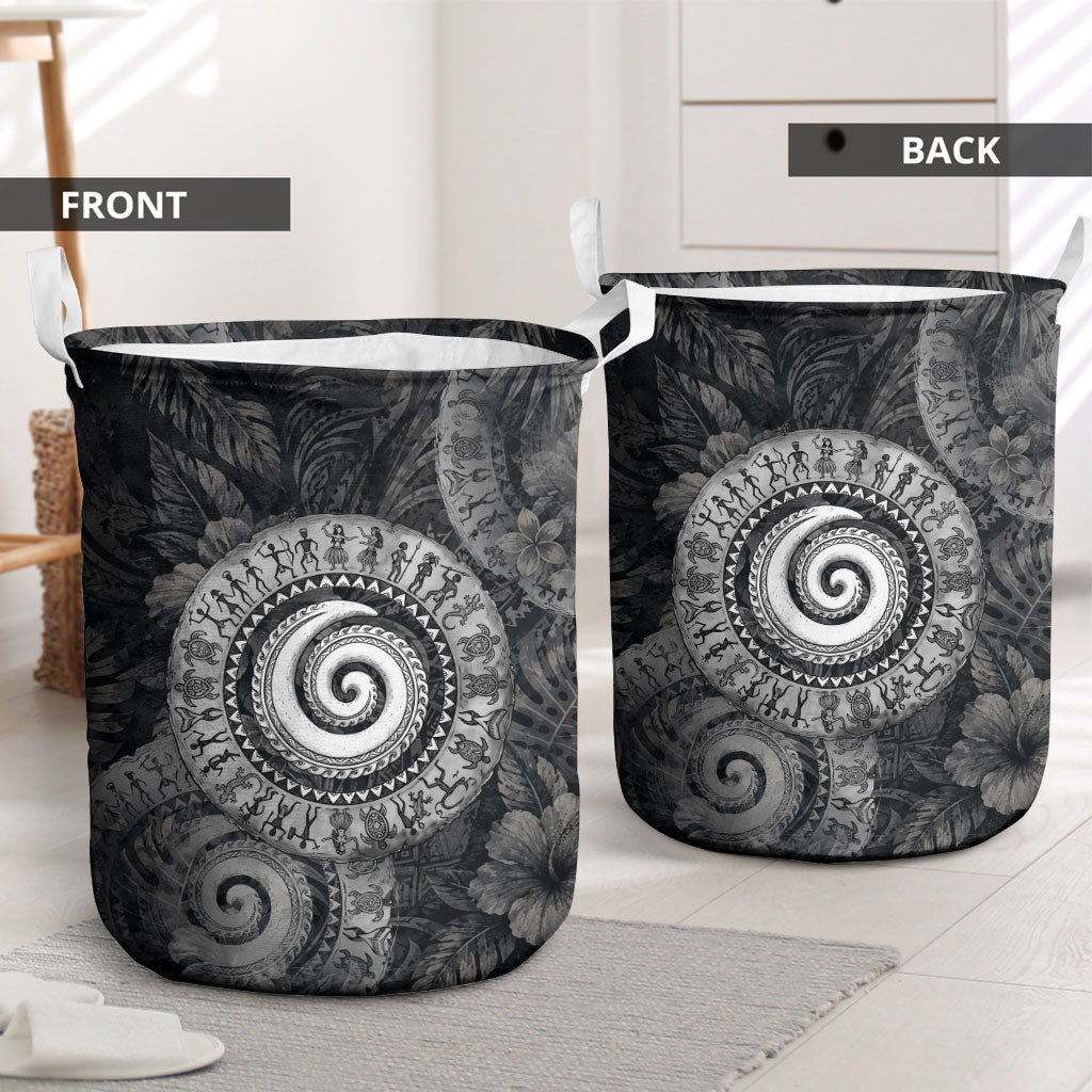Hawaiian Piko Laundry Basket Cultural Anchor Connect Your Roots Ocean Waves